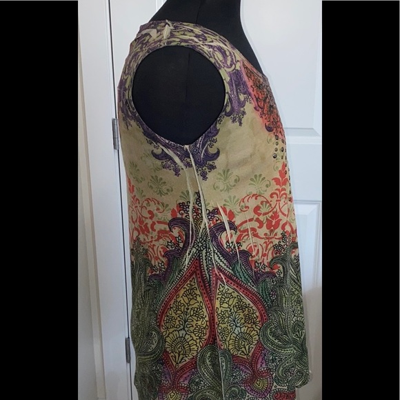Style & Co Sleeveless Tunic Top Boho - Picture 4 of 7